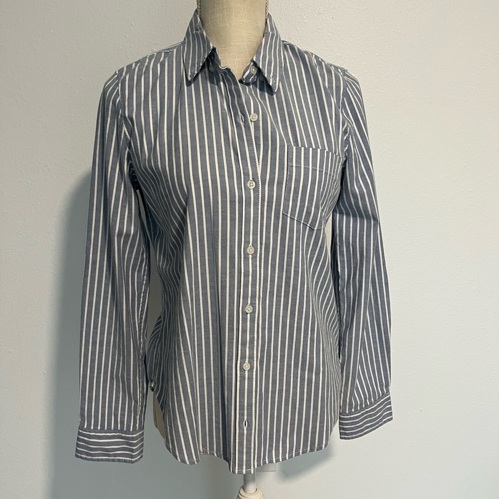 NWT A&F Striped Poplin Shirt